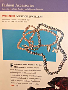 Millennium Collection necklace strung by Janie's Stringing